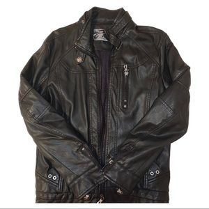 Knucklehead Fightwear, Men’s Faux Leather Jacket